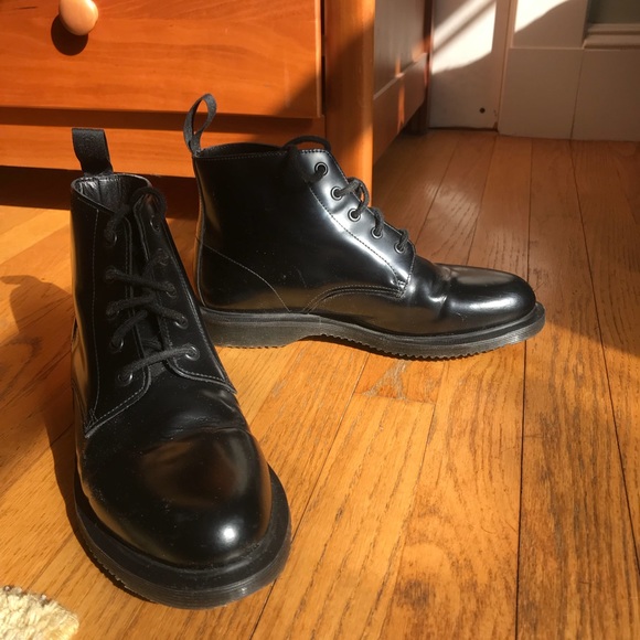 black emmeline 5 eye boot boots